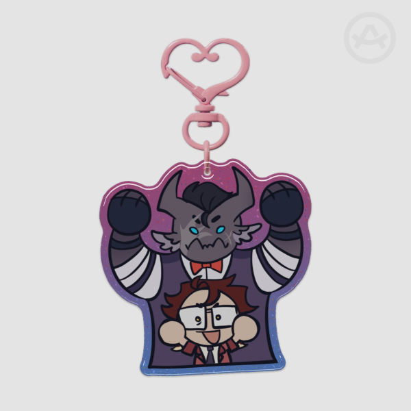 Mutual in Contract Epoxy Glitter Acrylic Keychain