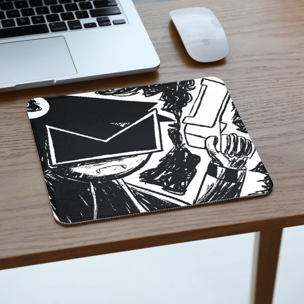 VisorDweeb Holding Weapon Mouse Pad