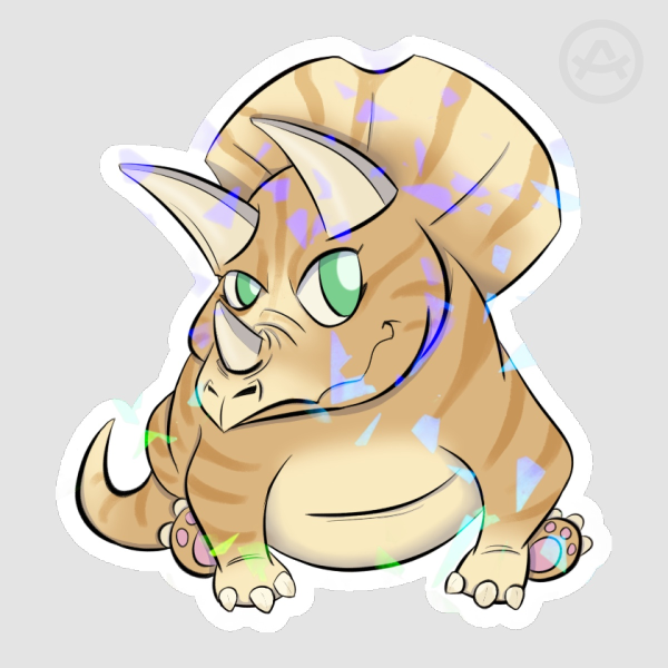 Triceratops Sticker