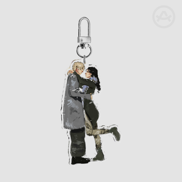 Katniss Everdeen and Peeta Mellark keychain