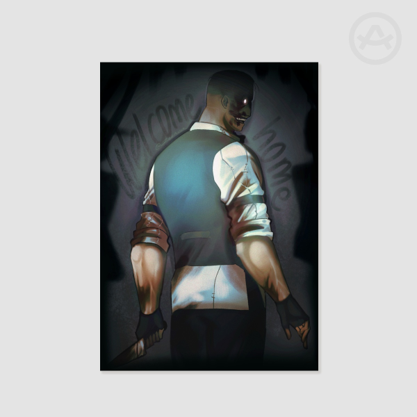 Eddie Gluskin "Welcome Home" A4 Poster