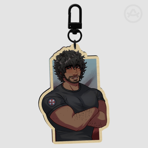Carlos Wood Keychain