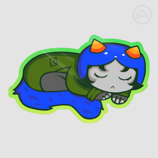 Sleeping Nepeta Leijon Sticker