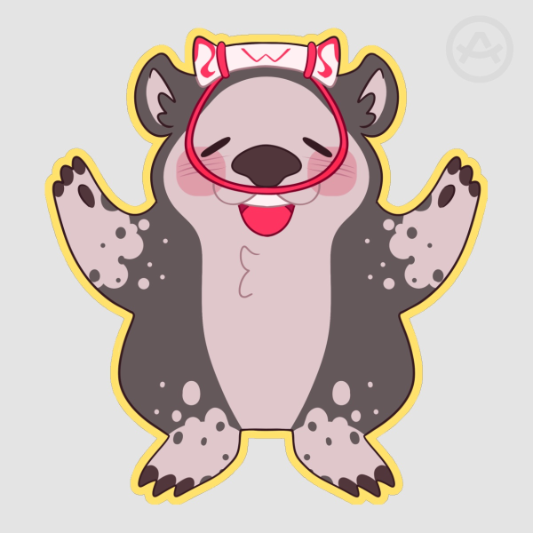 Big Wo(Man)bat Colored Edge Die Cut Sticker