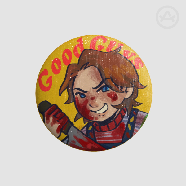 Chucky Button Pin