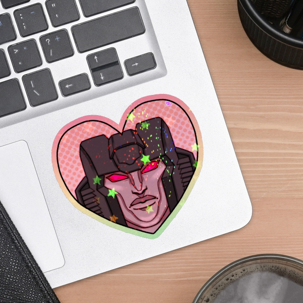 Starscream Colored Edge Die Cut Sticker