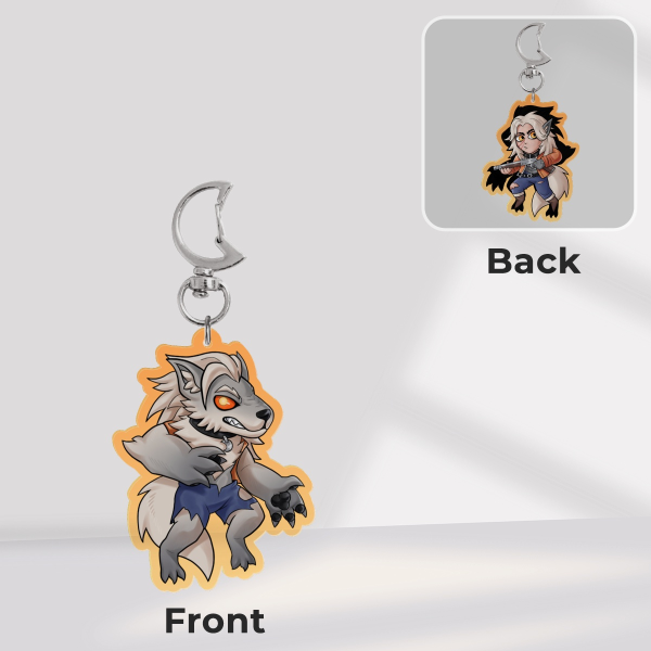 Silver Deadlock | 2-sided keychain