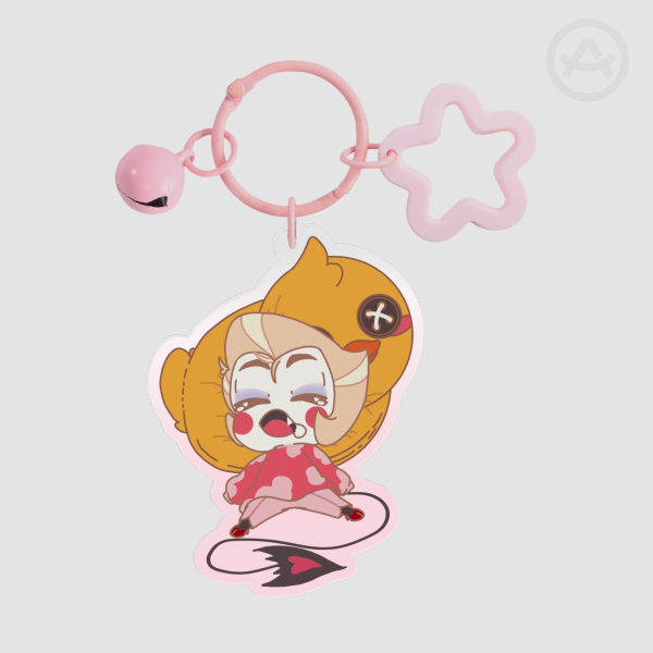 Sleepy Lucifer Clear Acrylic Keychains