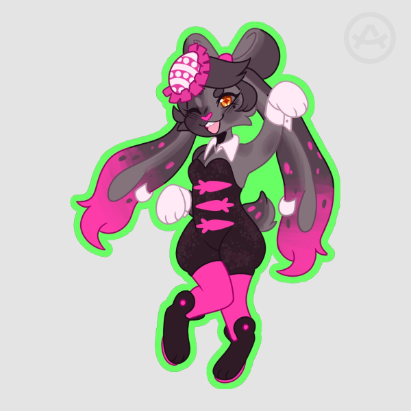 Callie Colored Edge Die Cut Sticker