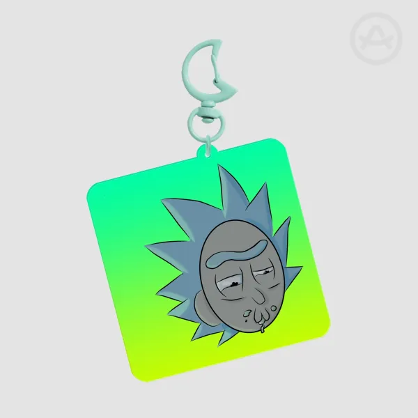 Drunk Rick Keychain