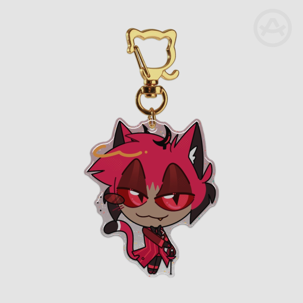 Meow Alastor || 6cm Epoxy Glitter