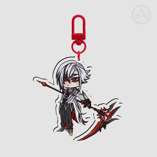 Chibi Arlecchino Acrylic Keychain