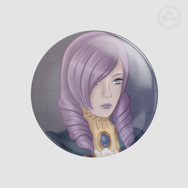 Malicious Maid Button Pin