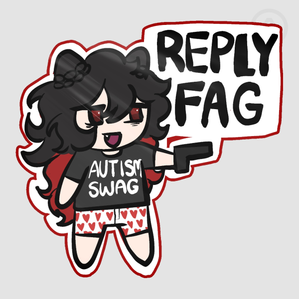 Tsuki "Reply Fag" Sticker