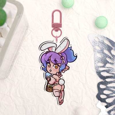 Bunny Pebble - Acrylic Keychains