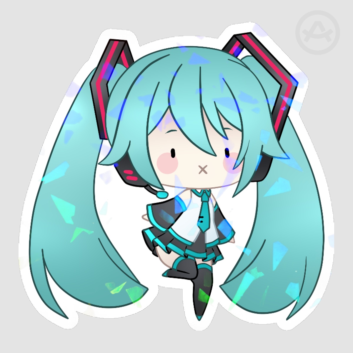 Miku Hatsune Die Cut Stickers