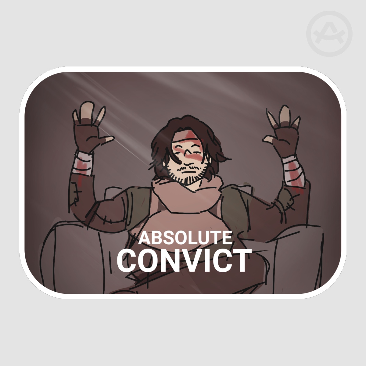 Absolute Convict Meme Sticker