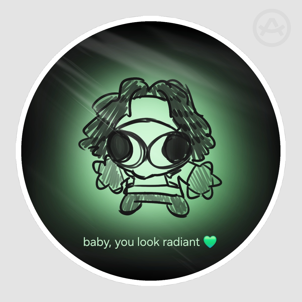 Radiant Simon Meme Sticker