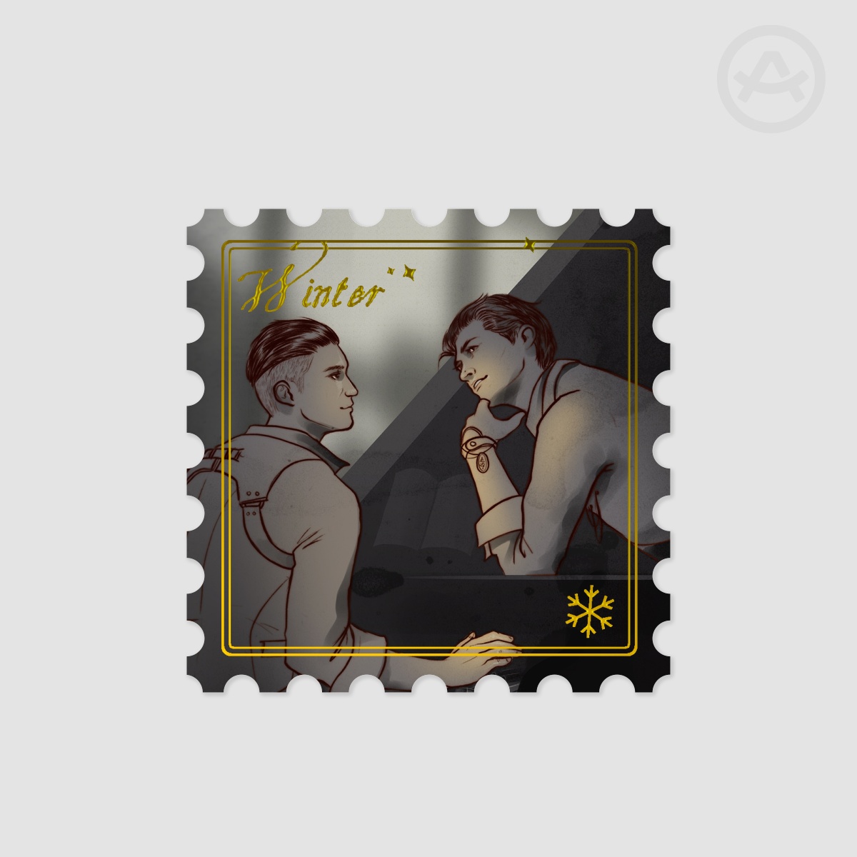 Four Seasons: WINTER - Hot Stamping Stamp Sticker