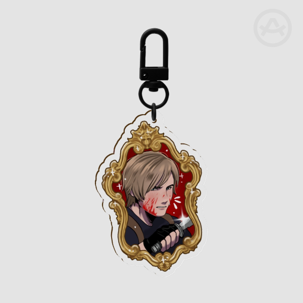 Leon Two Sided Keychain