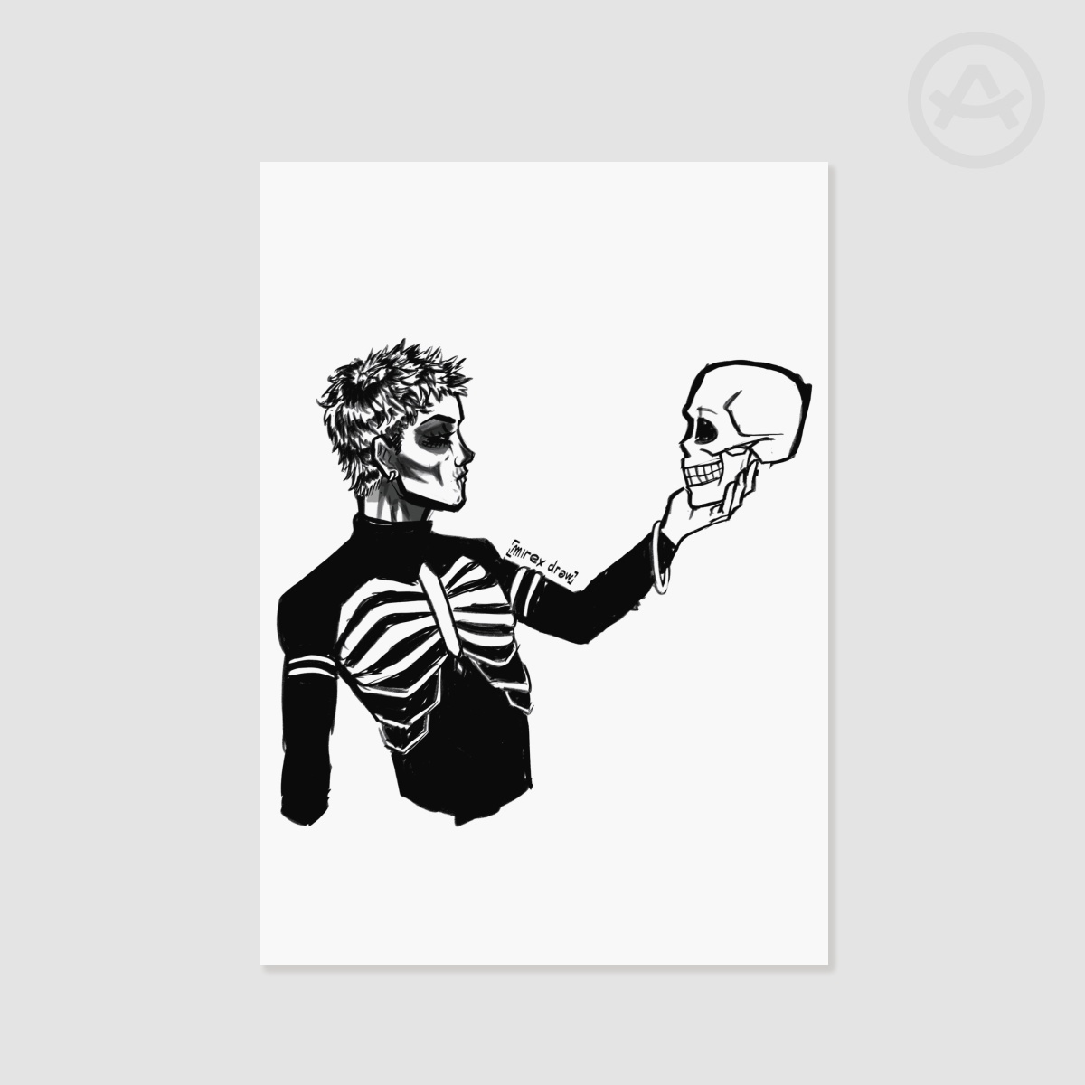 Harrowhark Nonagesimus Sketch A5 Poster