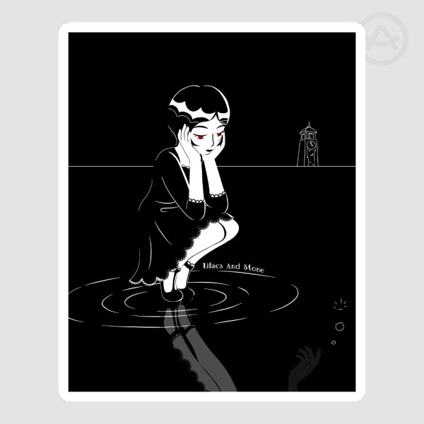 Contemplating Sticker