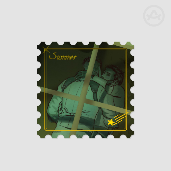 Four Seasons: SUMMER - Hot Stamping Stamp Sticker