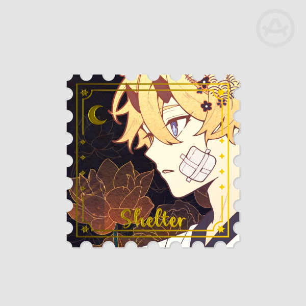 Ruka Stamp Sticker - Gold