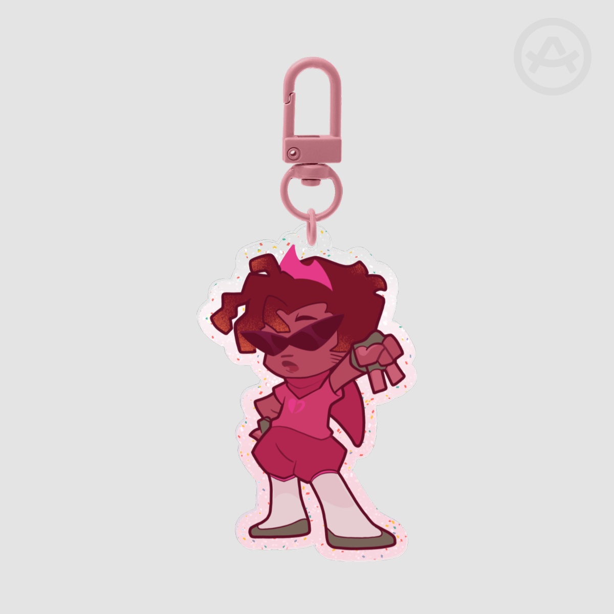 Dirk Colored Edge Acrylic Keychains