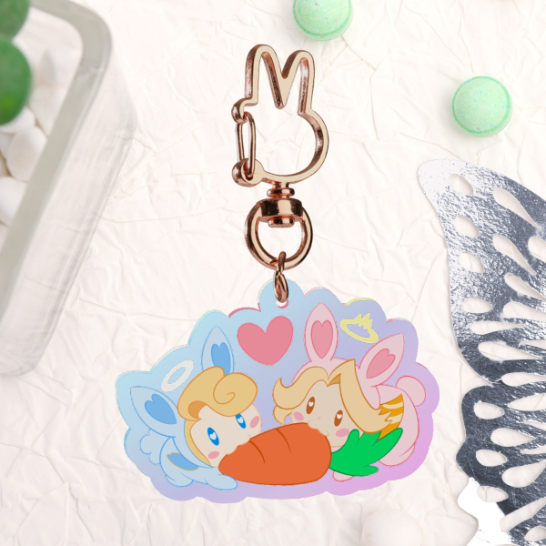 Holygates Easter Time Rainbow Keychain