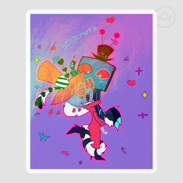 Colored Edge Die Cut Stickers