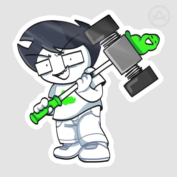 Homestuck Jegbert Die Cut Sticker