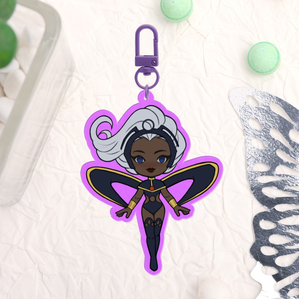 Storm Colored Edge Acrylic Keychains