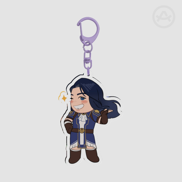 Caitlyn Arcane Clear Acrylic Keychain