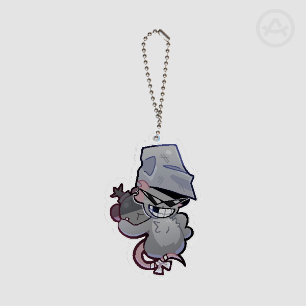 Mewgenics Radical Rat Keychain