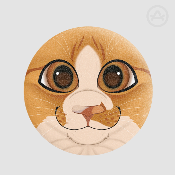Prince Kitty Plush Badge