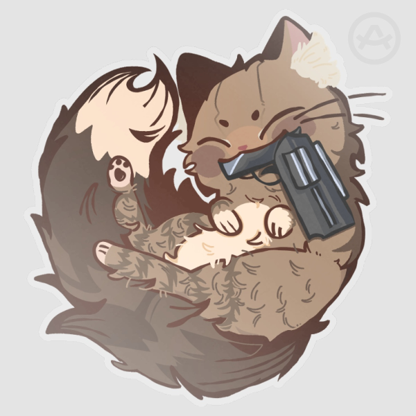 Whiskey Clear PET Vinyl Die Cut Stickers