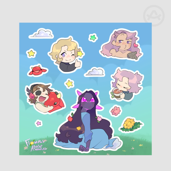 Sunny Flower's Stickers Sheet