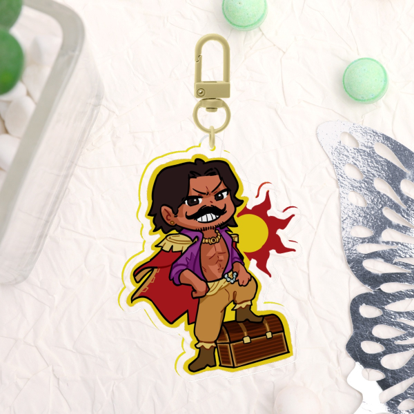 ONE PIECE Gol D. Roger Sun Keychain