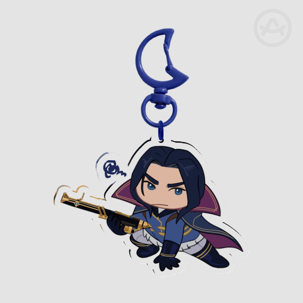 Commander Caitlyn Arcane Clear Acrylic Keychain