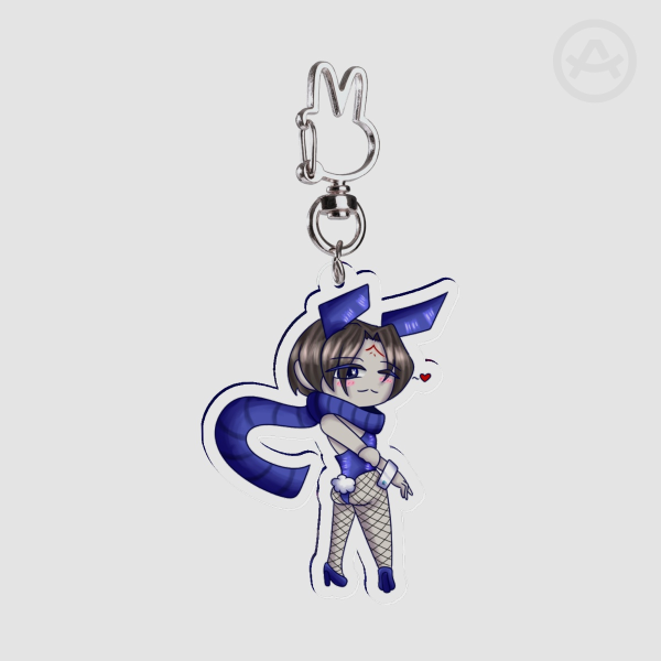 Limbus Company Demian Bunny Suit Double-Sided Acrylic Keychain