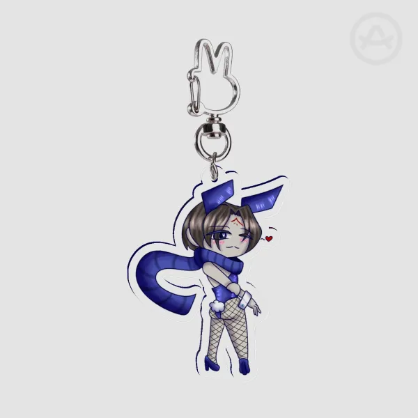 Limbus Company Demian Bunny Suit Double-Sided Acrylic Keychain