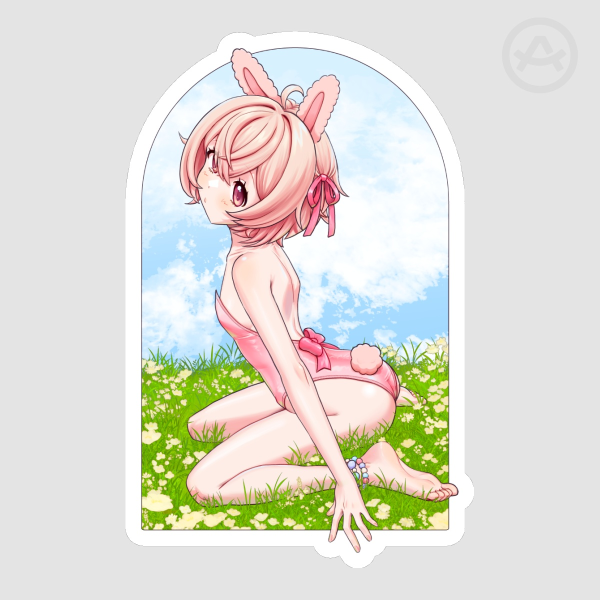 Bunnysuit Pippa Die Cut Sticker