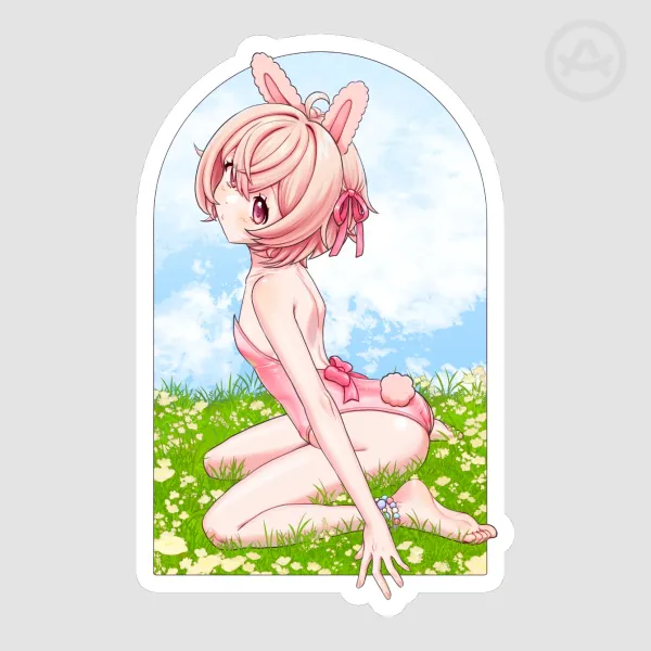 Bunnysuit Pippa Die Cut Sticker