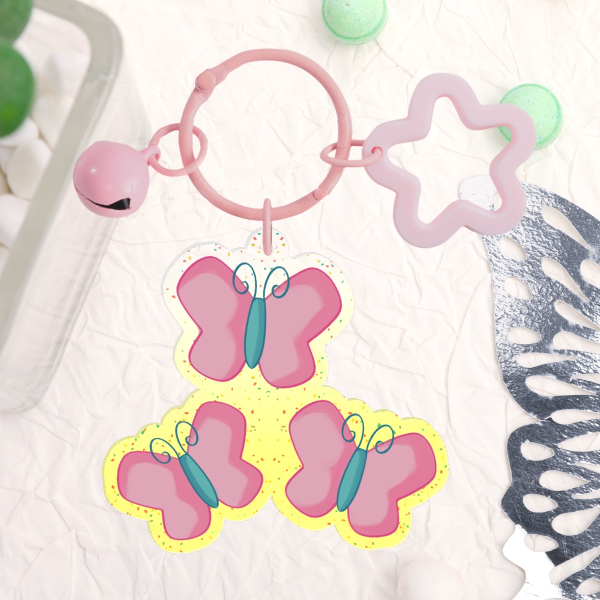 Fluttershy Cutiemark keychain