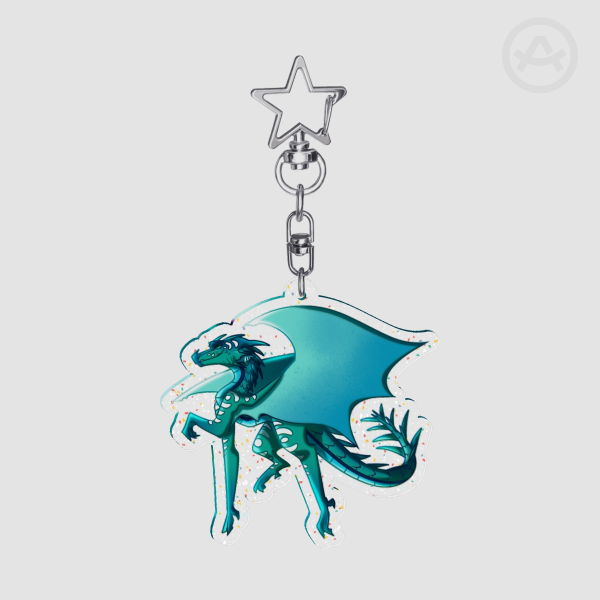 Frost Glitter Acrylic Keychains