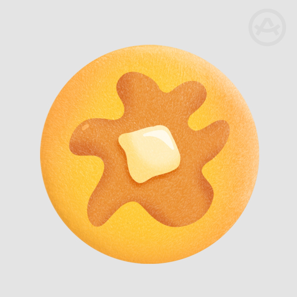 Pancake Plush Badge