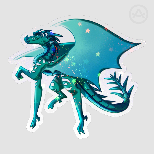 Frost Holo Sand Star Die Cut Stickers