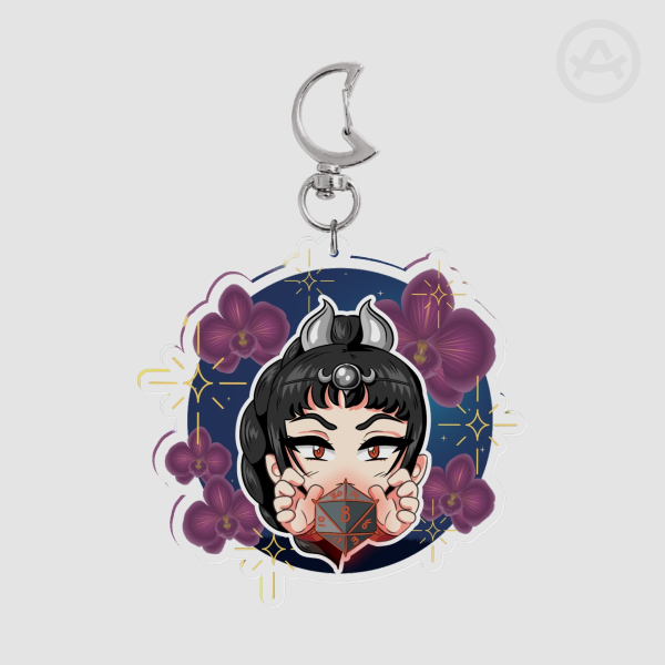 Shadowheart BG3 Chibi Baldur's Gate 3 Clear Acrylic Keychain