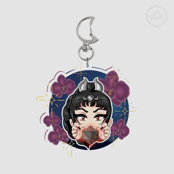Shadowheart BG3 Chibi Baldur's Gate 3 Clear Acrylic Keychain